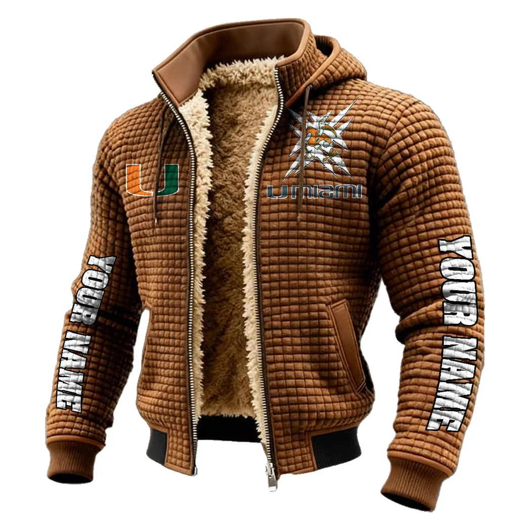 The Miami Spirit Fleece-Lined Hooded Jacket, Arctic Protection Hooded Zip HVN1448MH - brown - Image 2