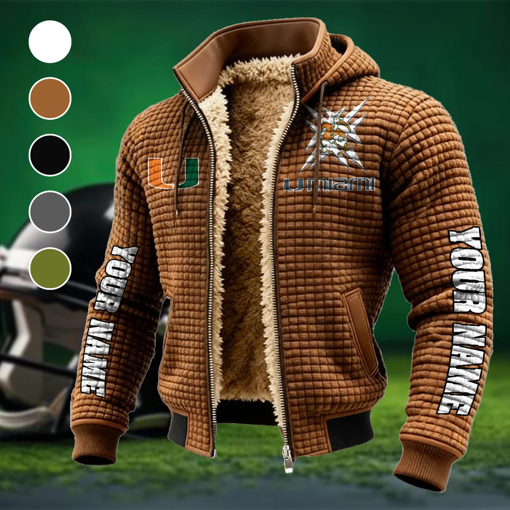 The Miami Spirit Fleece-Lined Hooded Jacket, Arctic Protection Hooded Zip HVN1448MH - brown