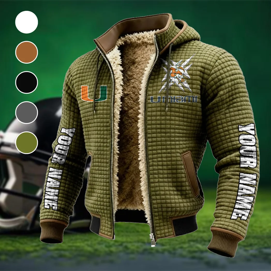 The Miami Spirit Fleece-Lined Hooded Jacket, Arctic Protection Hooded Zip HVN1448MH - Green