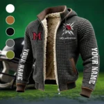 The Miami Elite Fleece-Lined Hooded Jacket, Water-Resistant Thermal Hoody HVN1448MO - Grey