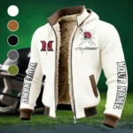 The Miami Elite Fleece-Lined Hooded Jacket, Water-Resistant Thermal Hoody HVN1448MO - White
