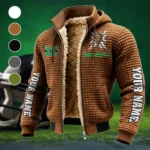 Marshall Fleece-Lined Hooded Jacket, Thermal Core Fleece Jacket HVN1448MT - brown