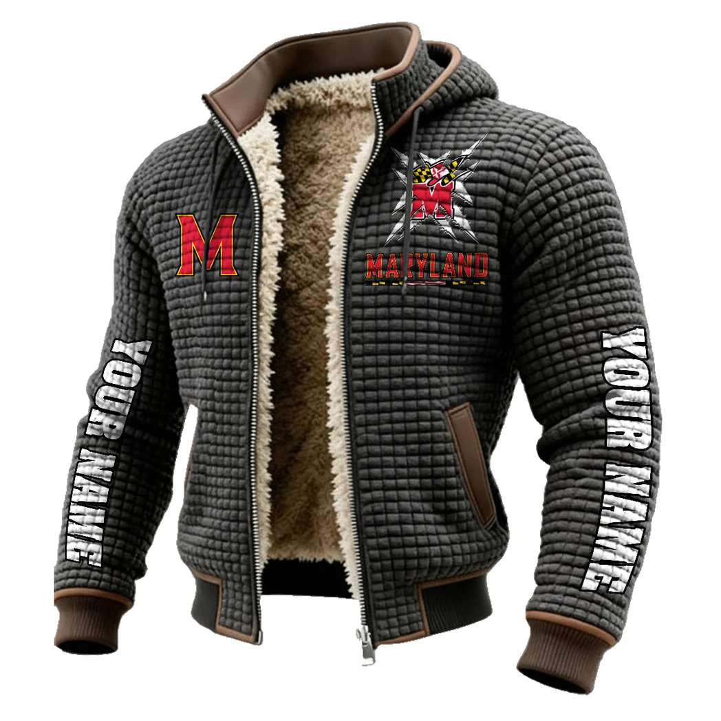 The Maryland Fleece-Lined Hooded Jacket, Cold-Snap Defense Jacket HVN1448MT - Grey - Image 2