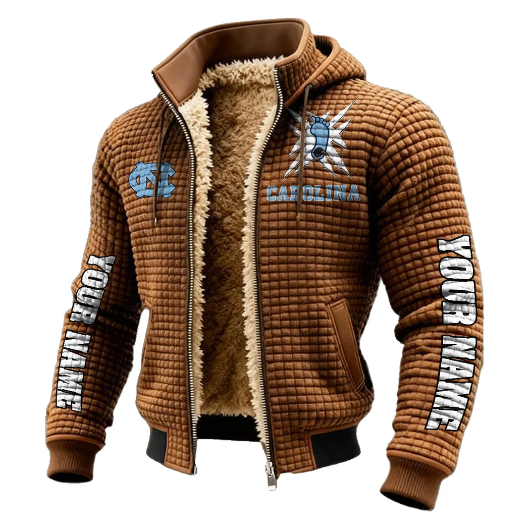 The Tar Heel Power Fleece-Lined Hooded Jacket, High-Density Comfort Fleece HVN1448NC - brown - Image 2