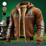 The Tar Heel Power Fleece-Lined Hooded Jacket, High-Density Comfort Fleece HVN1448NC - brown