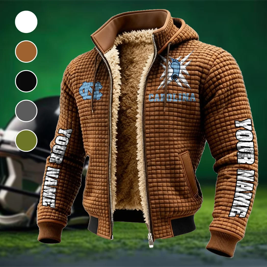 The Tar Heel Power Fleece-Lined Hooded Jacket, High-Density Comfort Fleece HVN1448NC - brown