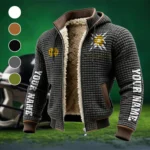 The Fighting Irish Fleece-Lined Hooded Jacket, Premium Bonded Fleece Jacket HVN1448ND - Grey