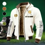 The Fighting Irish Fleece-Lined Hooded Jacket, Premium Bonded Fleece Jacket HVN1448ND - White