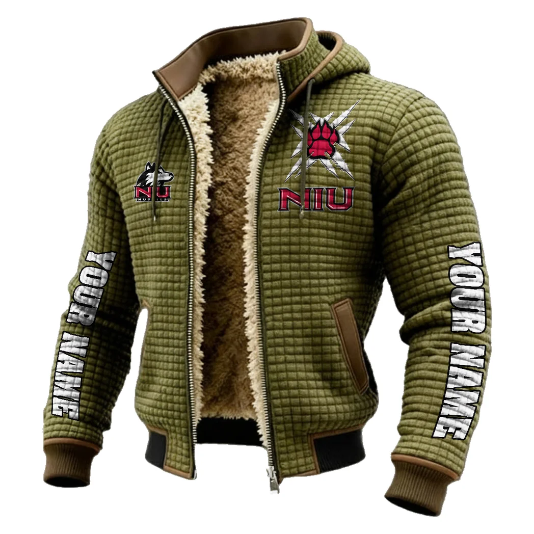 The NIU Spirit Fleece-Lined Hooded Jacket, Breathable Warmth Sport Jacket HVN1448NI - Green - Image 2