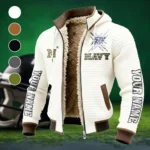 The Midshipmen Power Fleece-Lined Hooded Jacket, Soft-Touch Thermal Outerwear HVN1448NM - White