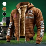 The NMSU Force Fleece-Lined Hooded Jacket, Modern Athletic Hybrid Parka HVN1448NM - brown