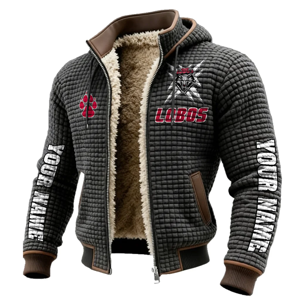 The Lobo Ambush Fleece-Lined Hooded Jacket, Warmth-Lock Fleece-Lined Zip HVN1448NM - Grey - Image 2