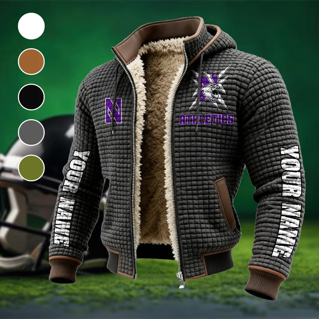 The Wildcat Pride Fleece-Lined Hooded Jacket, Multi-Sport Winter Active Top HVN1448NW - Grey