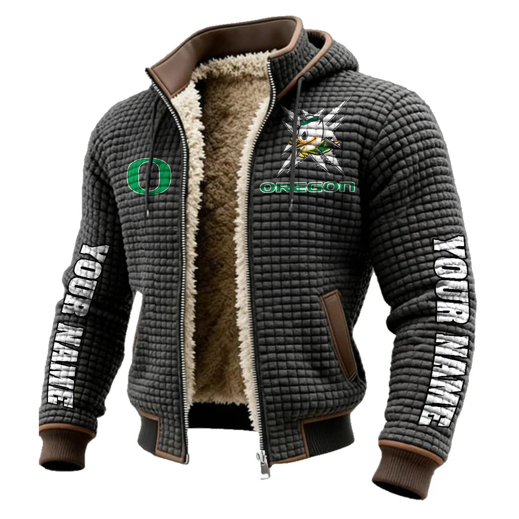 The Duck Spirit Fleece-Lined Hooded Jacket, Endurance Sport Thermal Hoody HVN1448OD - Grey - Image 2