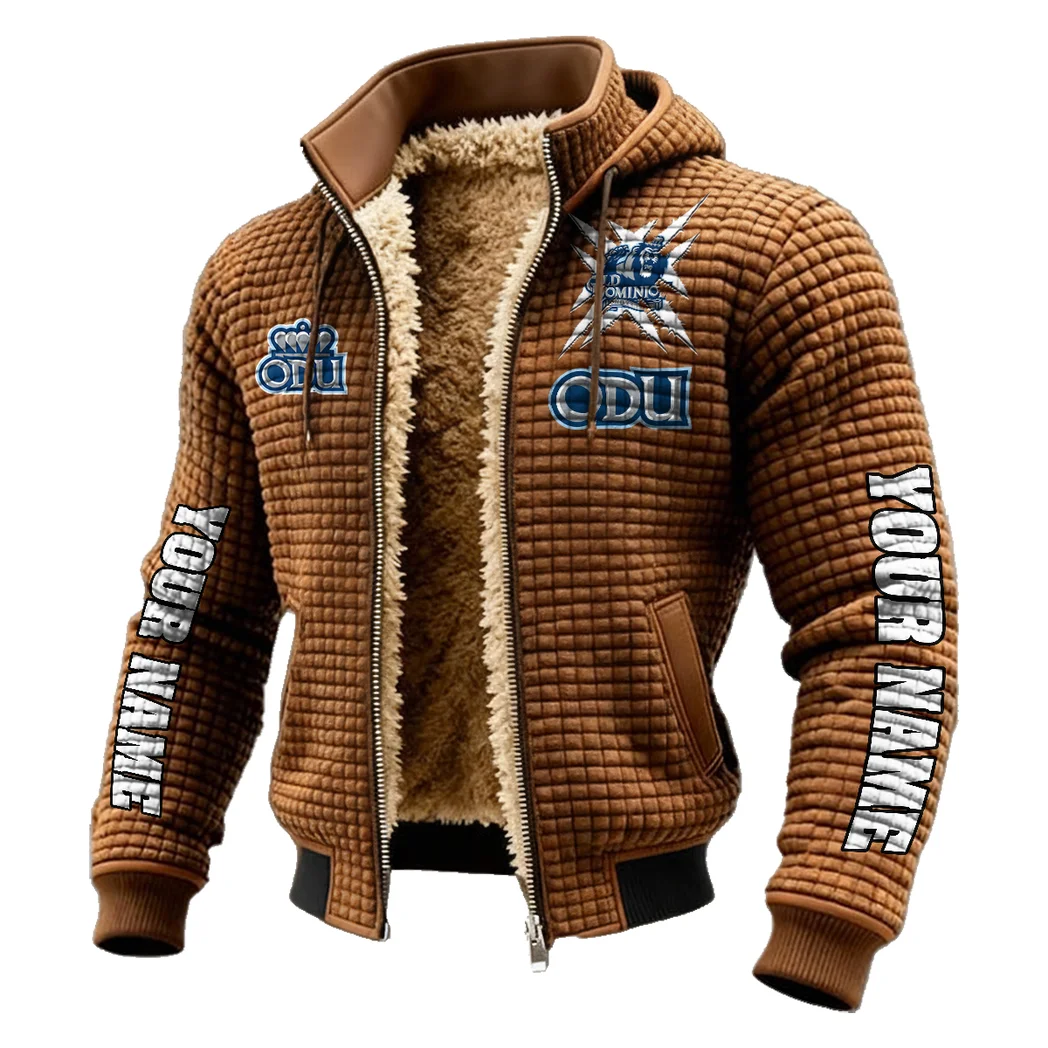 The Royal Blue Fleece-Lined Hooded Jacket, All-Mountain Hooded Fleece HVN1448OD - brown - Image 2