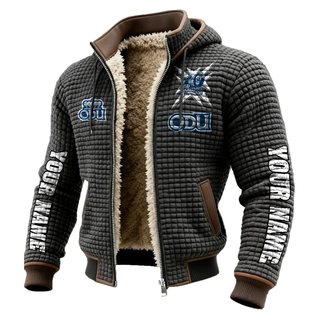 The Royal Blue Fleece-Lined Hooded Jacket, All-Mountain Hooded Fleece HVN1448OD - Grey - Image 2