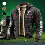 Ole Miss Fleece-Lined Hooded Jacket, Alpine Ascent Hooded Jacket HVN1448OM - Grey
