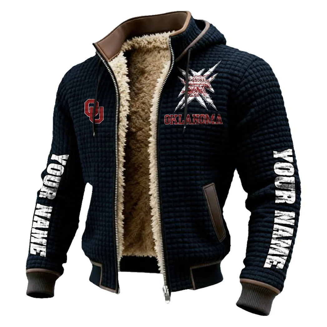 The Sooner Schooner Fleece-Lined Hooded Jacket, Cross-Training Winter Layer HVN1448OS - Black - Image 2