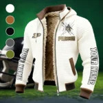The Purdue Pride Fleece-Lined Hooded Jacket, Weather-Shield Fleece Hoody HVN1448PB - White
