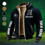 The Providence Pride Fleece-Lined Hooded Jacket, Wind-Blocker Insulated Hoody HVN1448PF - Black