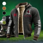 The Rutgers Pride Fleece-Lined Hooded Jacket, Elemental Guard Sport Jacket HVN1448RS - Grey