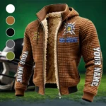 The Silicon Valley Stars Fleece-Lined Hooded Jacket, Deep Winter Insulated Hoody HVN1448SJ - brown