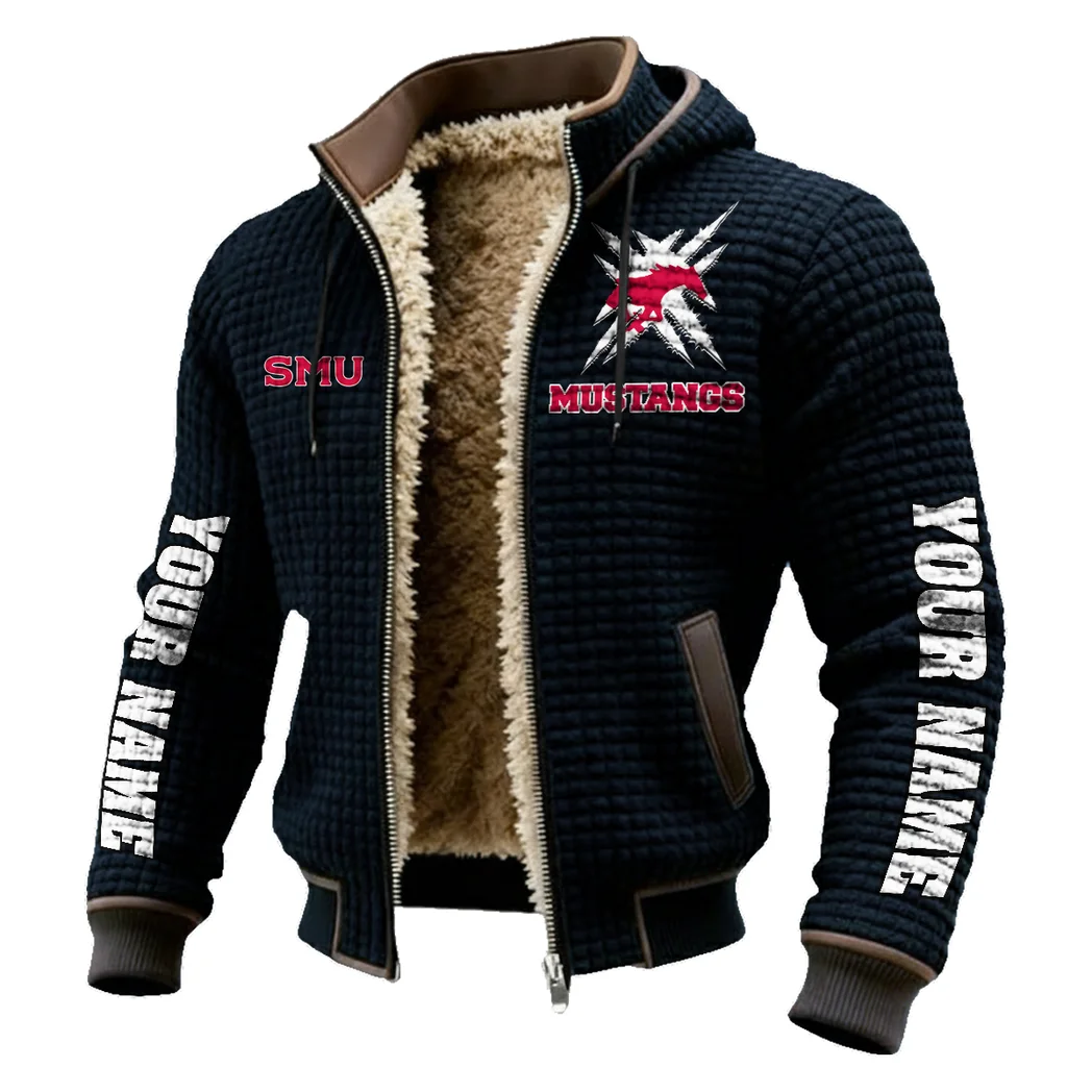 The Mustang Elite Fleece-Lined Hooded Jacket, Cold-Snap Defense Jacket HVN1448SM - Black - Image 2