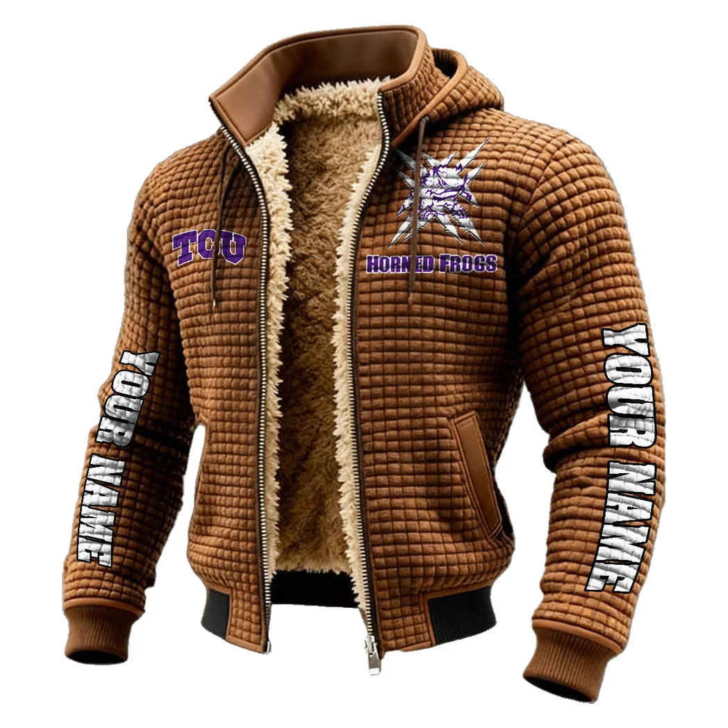 The TCU Power Fleece-Lined Hooded Jacket, Thermal Core Fleece Jacket HVN1448TC - brown - Image 2