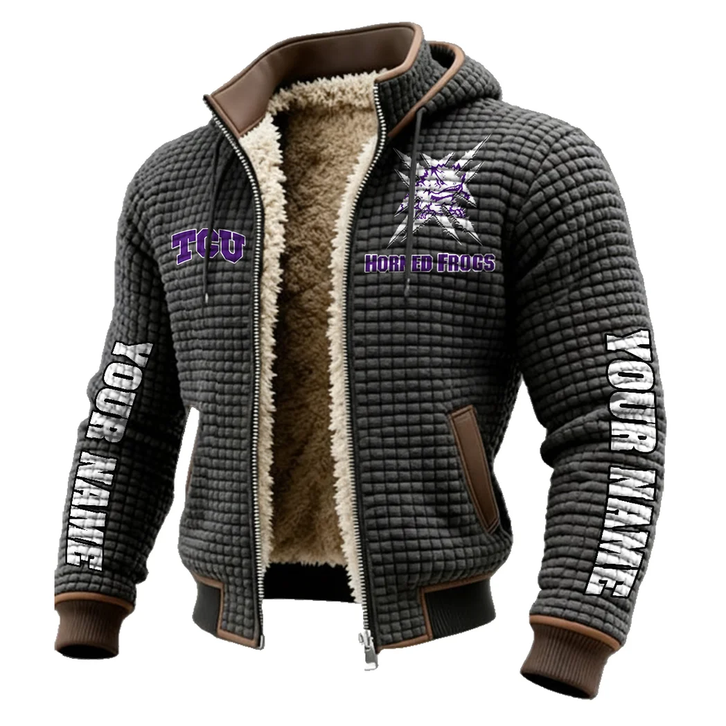 The TCU Power Fleece-Lined Hooded Jacket, Thermal Core Fleece Jacket HVN1448TC - Grey - Image 2
