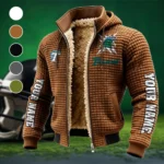 The Green Wave Fleece-Lined Hooded Jacket, Heavyweight Cozy Sport Shell HVN1448TG - brown