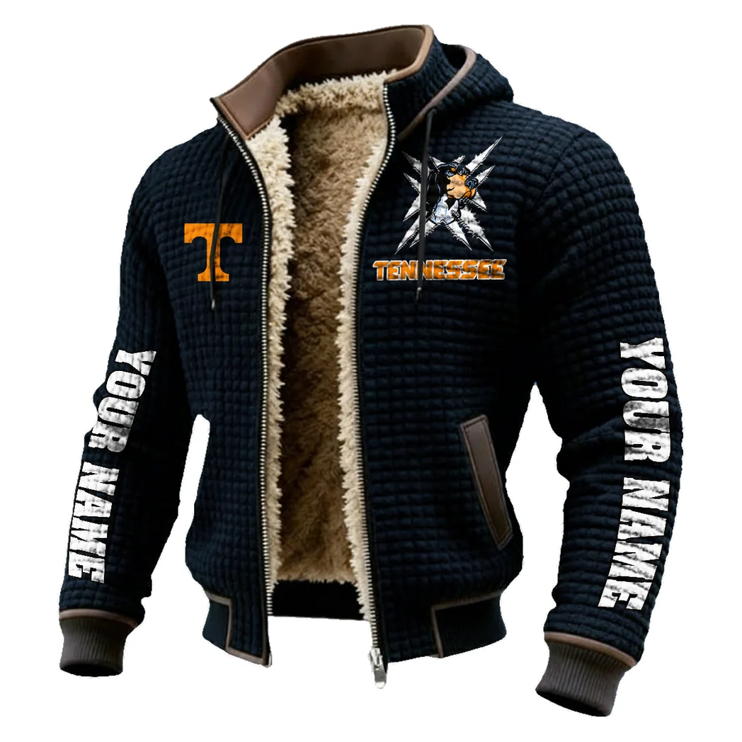 Knoxville Icons Fleece-Lined Hooded Jacket, Breathable Warmth Sport Jacket HVN1448TV - Black - Image 2