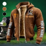 Knoxville Icons Fleece-Lined Hooded Jacket, Breathable Warmth Sport Jacket HVN1448TV - brown