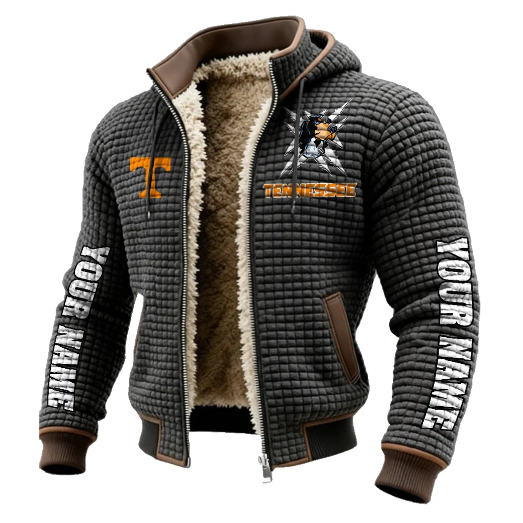 Knoxville Icons Fleece-Lined Hooded Jacket, Breathable Warmth Sport Jacket HVN1448TV - Grey - Image 2