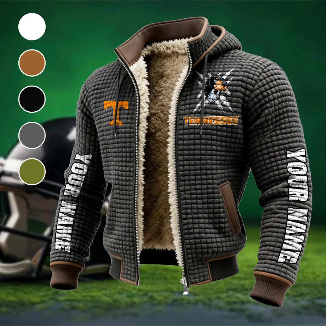 Knoxville Icons Fleece-Lined Hooded Jacket, Breathable Warmth Sport Jacket HVN1448TV - Grey