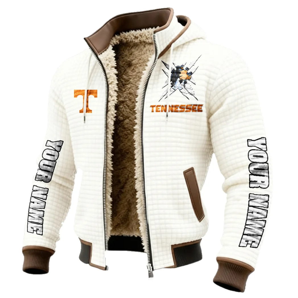 Knoxville Icons Fleece-Lined Hooded Jacket, Breathable Warmth Sport Jacket HVN1448TV - White - Image 2