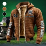 Loganâ€™s Finest Fleece-Lined Hooded Jacket, Dynamic Training Hooded Shell HVN1448US - brown