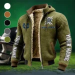 Loganâ€™s Finest Fleece-Lined Hooded Jacket, Dynamic Training Hooded Shell HVN1448US - Green