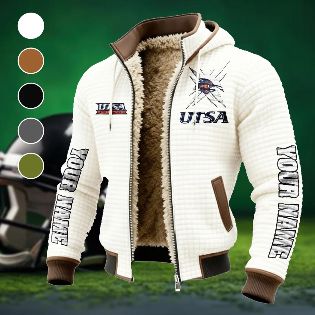 The UTSA Elite Fleece-Lined Hooded Jacket, Multi-Sport Winter Active Top HVN1448UT - White