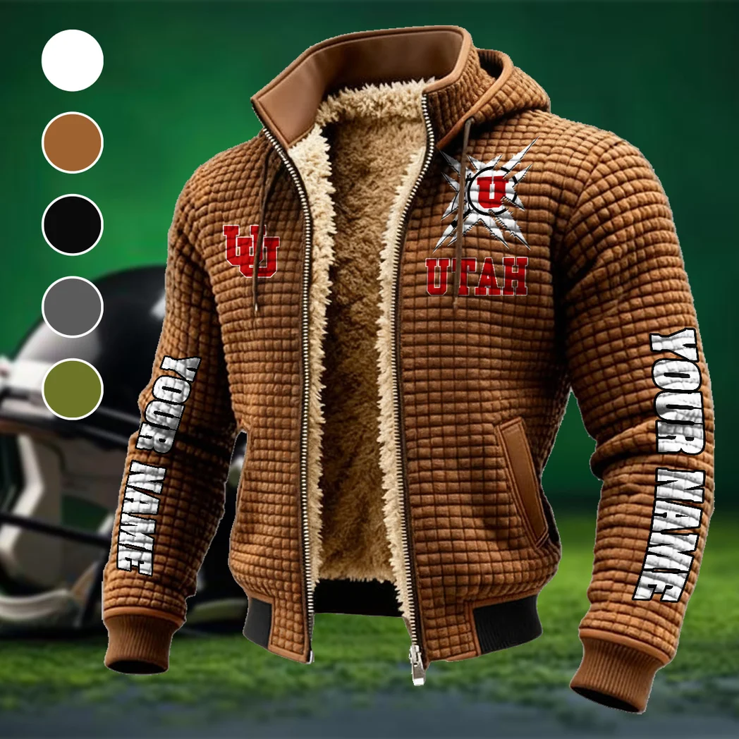 The Utah Power Fleece-Lined Hooded Jacket, Endurance Sport Thermal Hoody HVN1448UU - brown