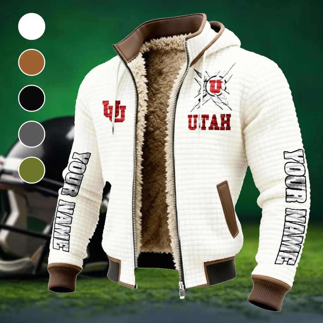 The Utah Power Fleece-Lined Hooded Jacket, Endurance Sport Thermal Hoody HVN1448UU - White