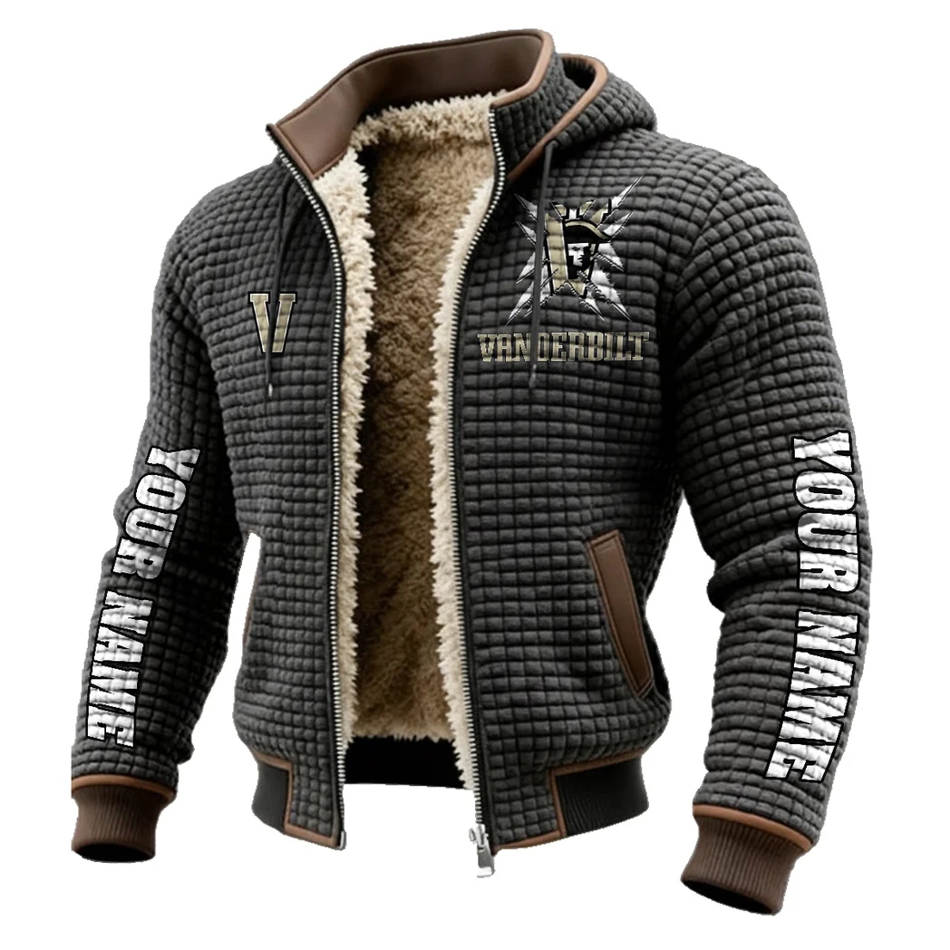 The Vanderbilt Power Fleece-Lined Hooded Jacket, All-Mountain Hooded Fleece HVN1448VC - Grey - Image 2