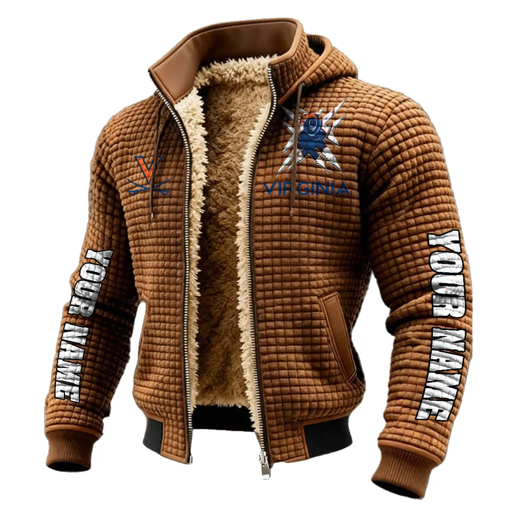 Charlottesville Kings Fleece-Lined Hooded Jacket, Alpine Ascent Hooded Jacket HVN1448VI - brown - Image 2