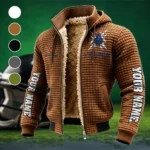 Charlottesville Kings Fleece-Lined Hooded Jacket, Alpine Ascent Hooded Jacket HVN1448VI - brown
