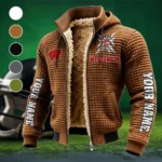 The Badger Nation Fleece-Lined Hooded Jacket, Peak Performance Hooded Shell HVN1448WB - brown