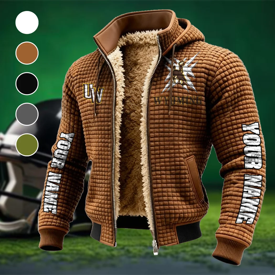 The Wyoming Power Fleece-Lined Hooded Jacket, Rapid-Dry Fleece-Lined Hoody HVN1448WC - brown