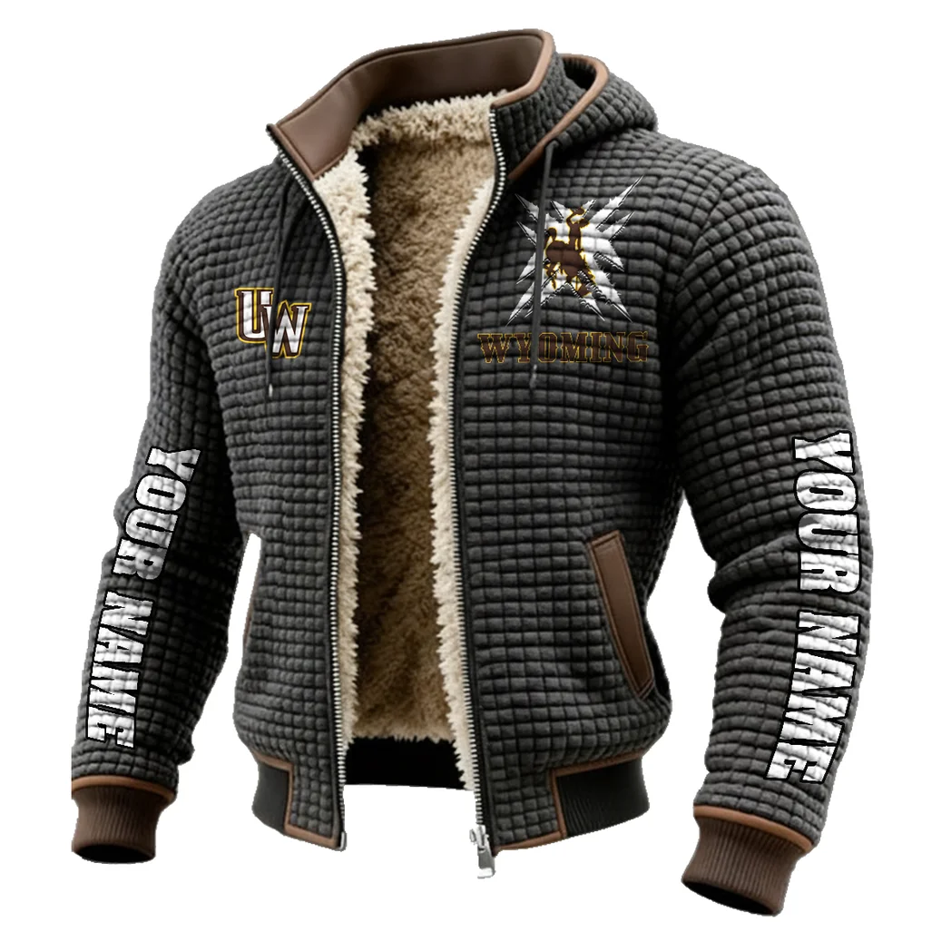 The Wyoming Power Fleece-Lined Hooded Jacket, Rapid-Dry Fleece-Lined Hoody HVN1448WC - Grey - Image 2