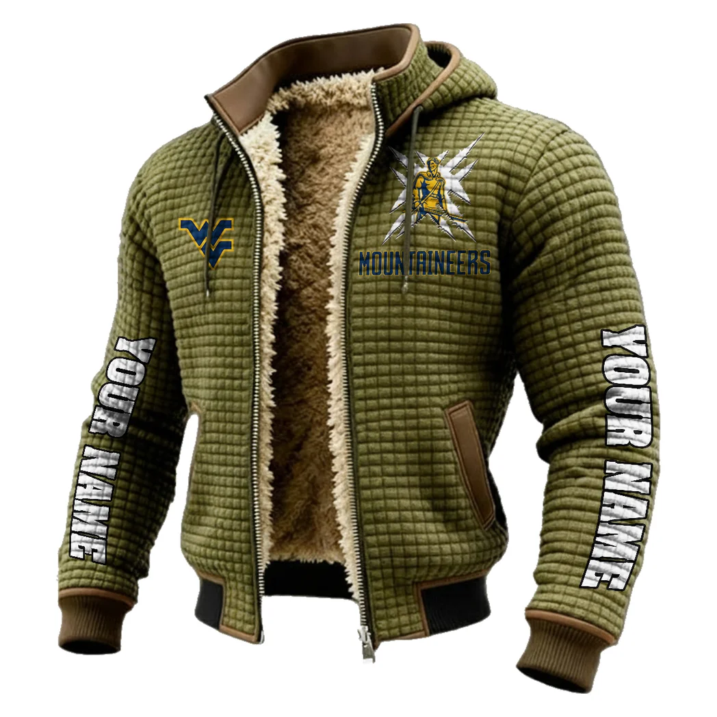 The WVU Power Fleece-Lined Hooded Jacket, Arctic Protection Hooded Zip HVN1448WV - Green - Image 2