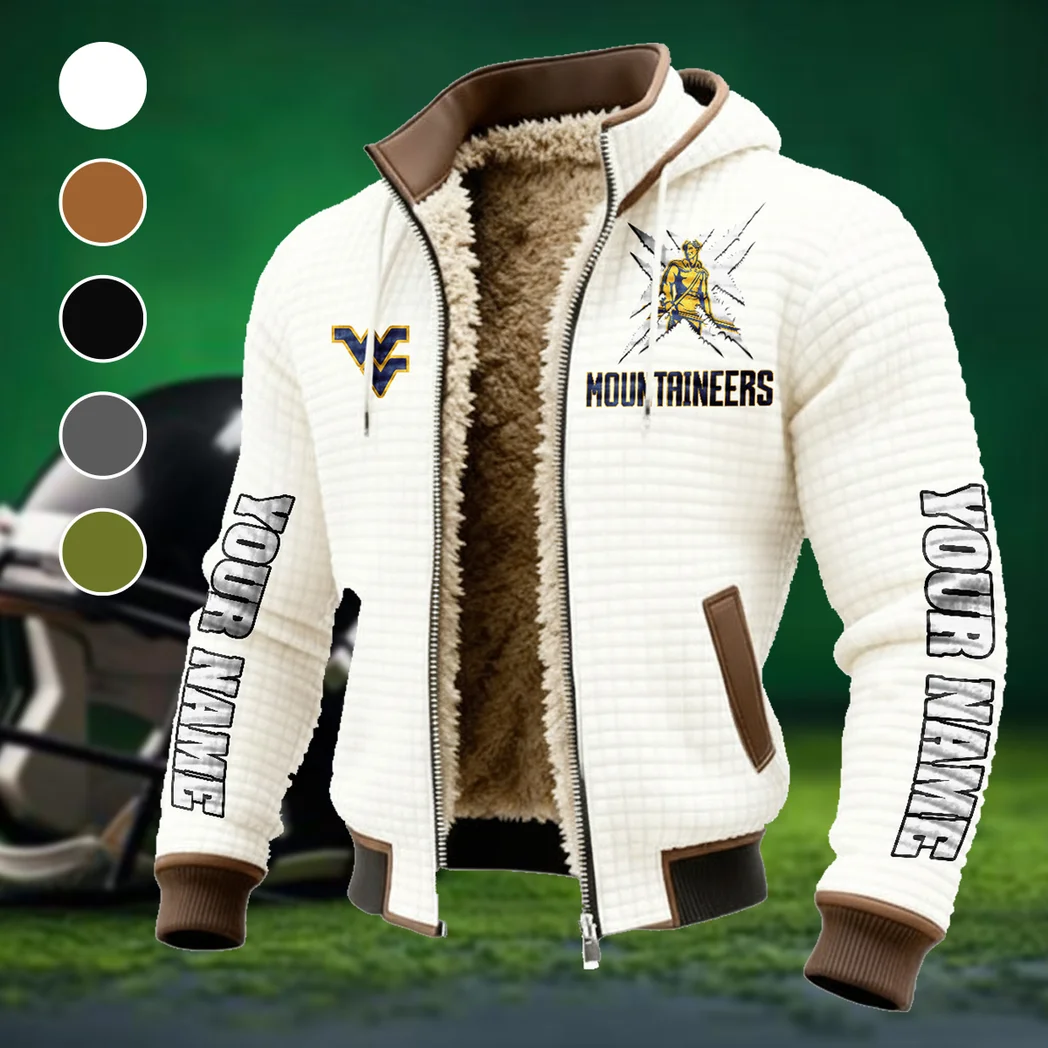 The WVU Power Fleece-Lined Hooded Jacket, Arctic Protection Hooded Zip HVN1448WV - White