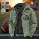 The Military Elite Flannel Hoodie, Game Day Hooded Flannel HVN1449AB - Light Green