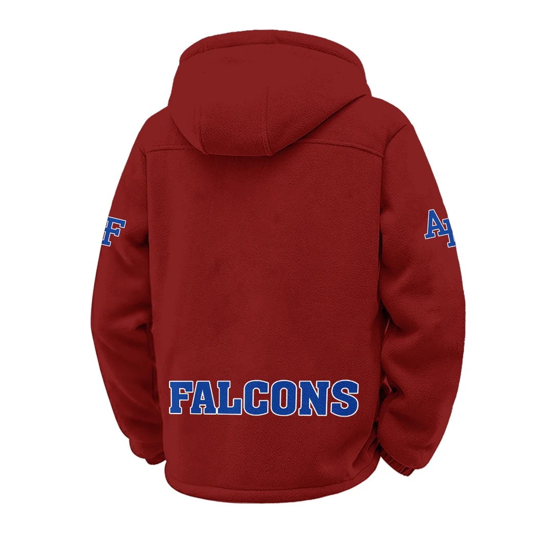 The Air Power Winter Fleece Jacket, Extreme Cold Fleece Coat HVN1449AF - Wine - Image 3